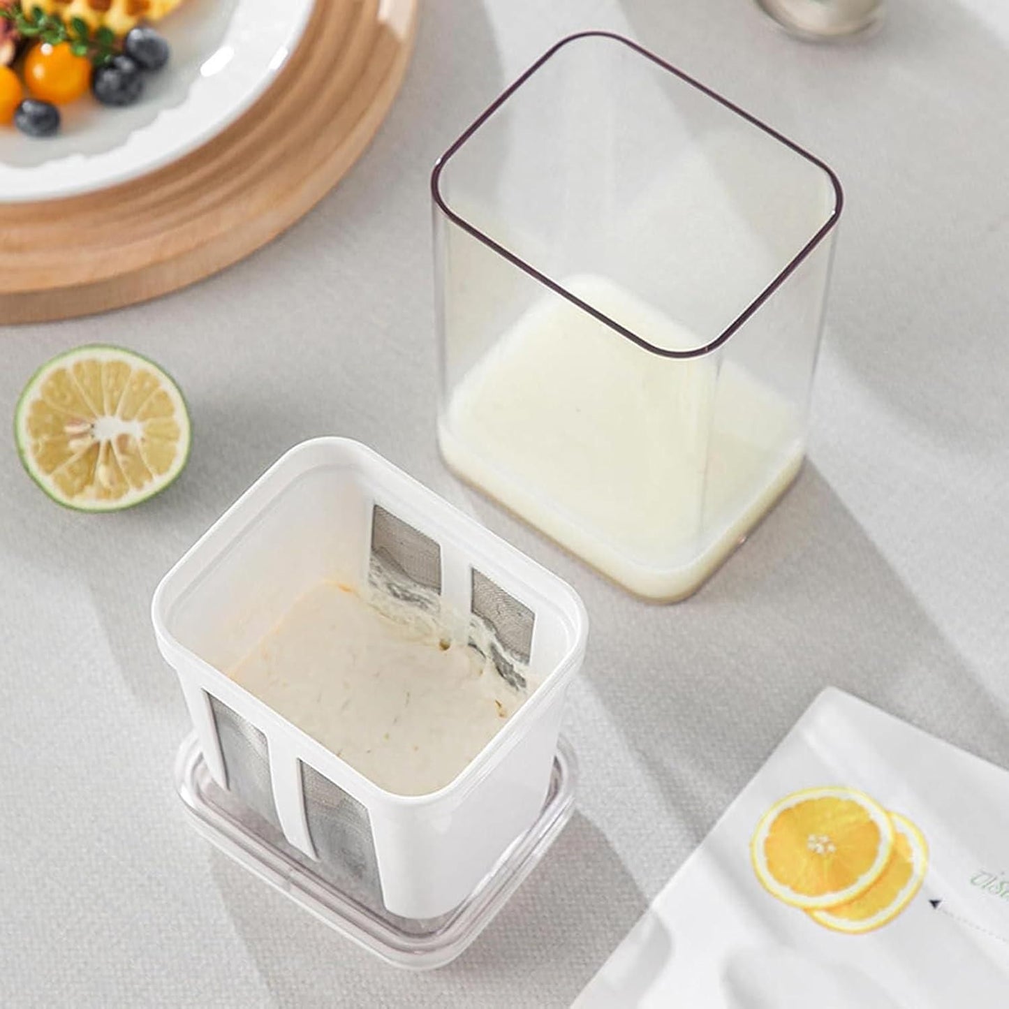 Premium Yogurt Filter With Fine Mesh Strainer