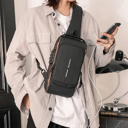 Waterproof Sling Bag for Men & Women (Anti-Theft | USB Charging | Stylish & Durable)