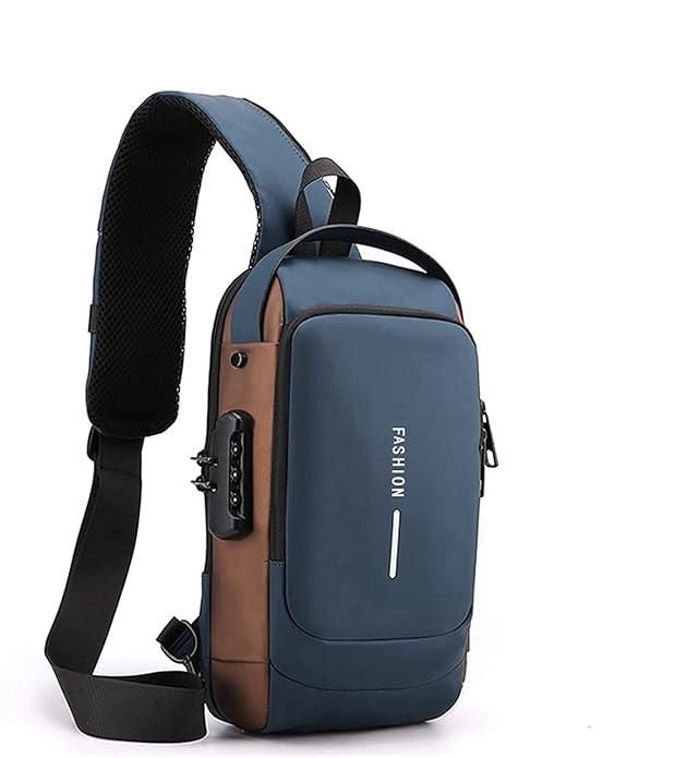 Waterproof Sling Bag for Men & Women (Anti-Theft | USB Charging | Stylish & Durable)